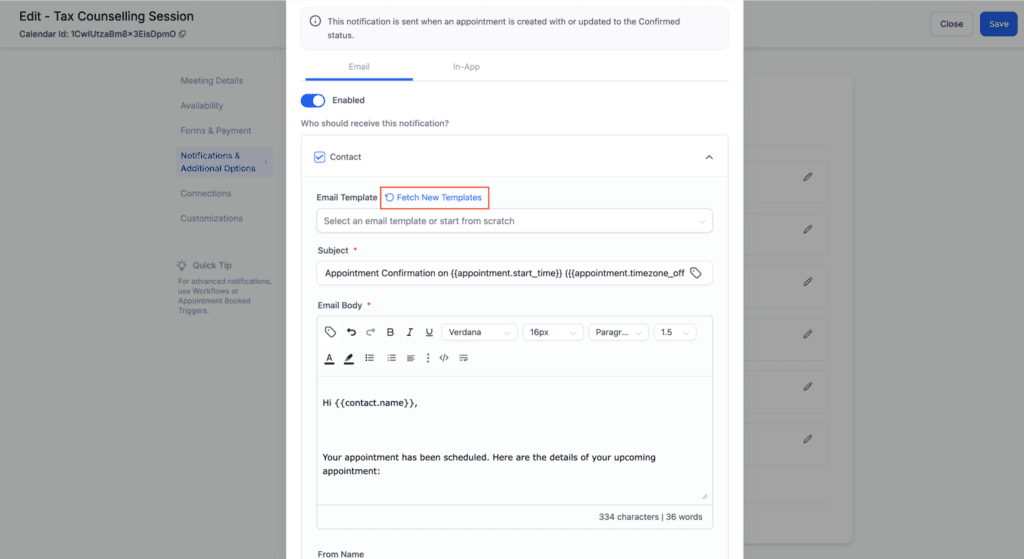 calendar-payment-integration