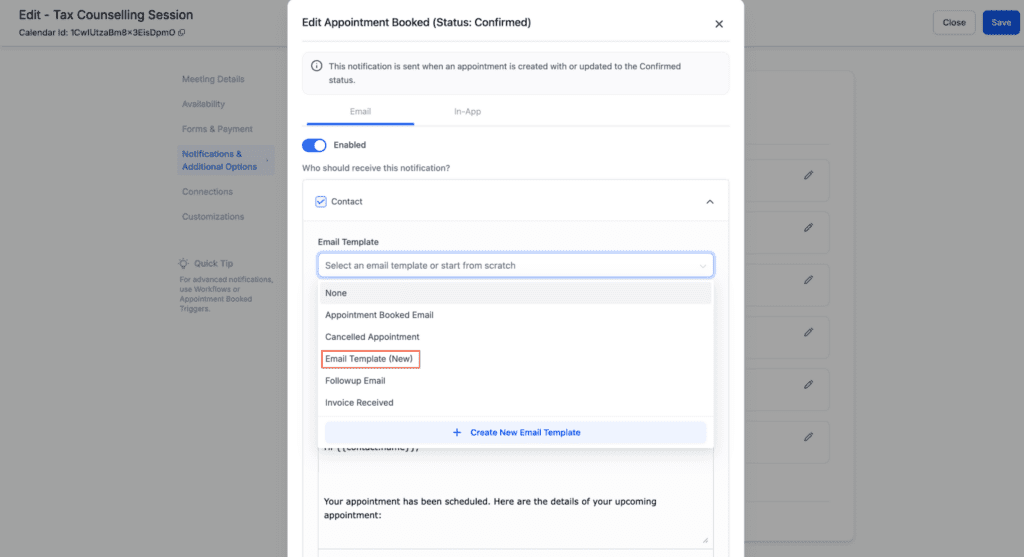 calendar-payment-integration