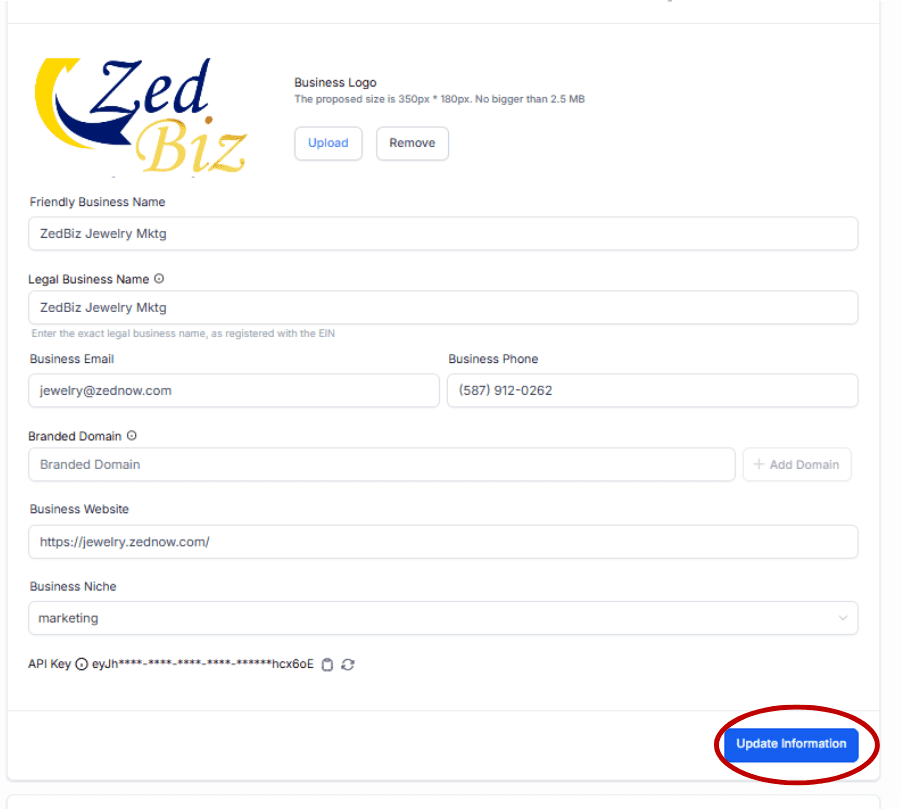 Optimize GoHighLevel Business Profile