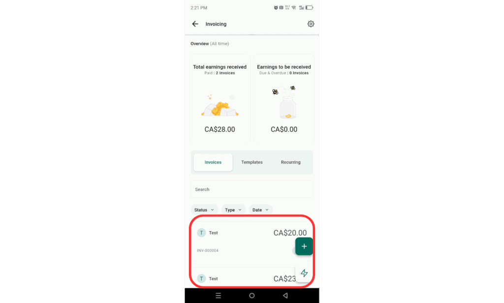 Mobile invoice descriptions GHL update step 6