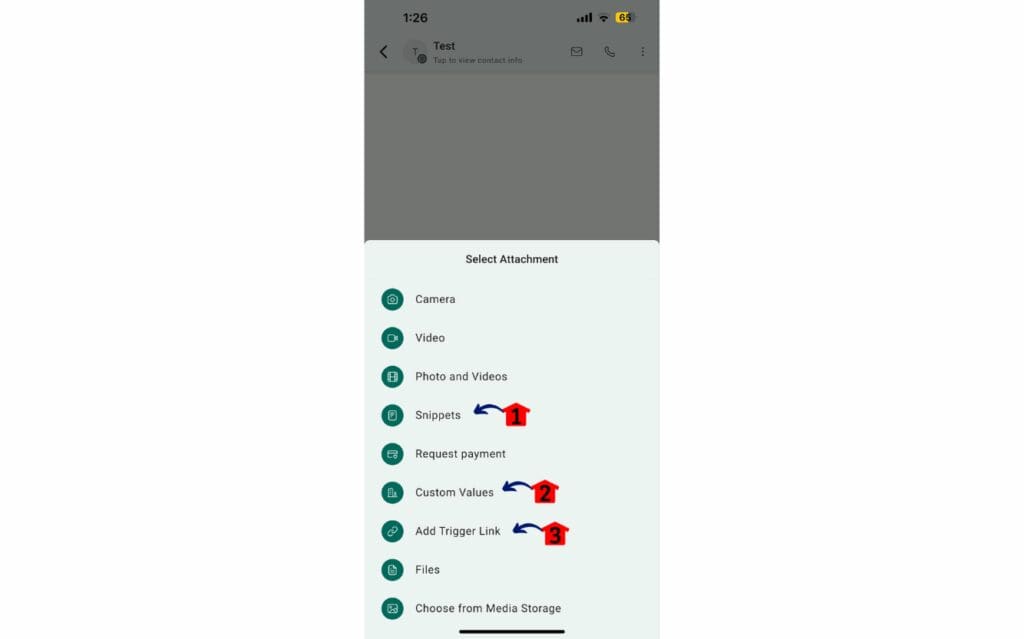 New conversation features in mobile app