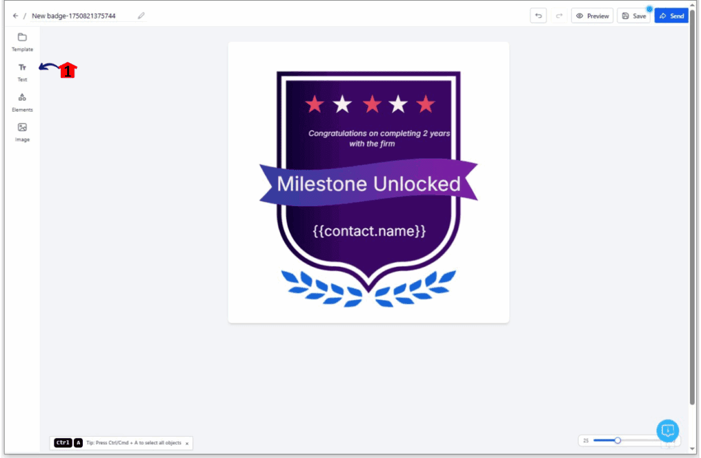 Build the badge
