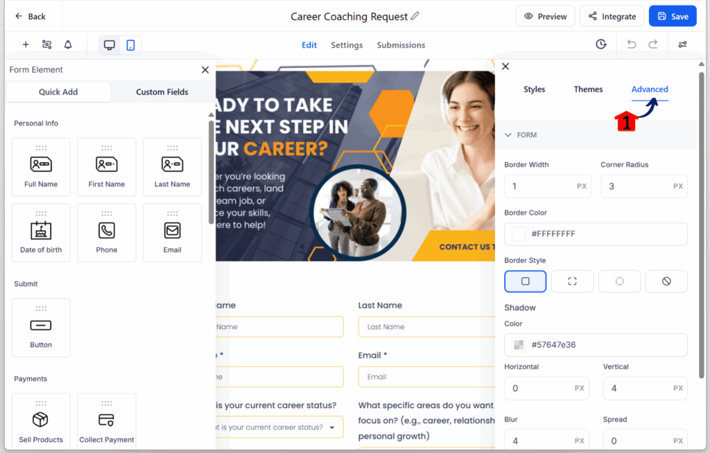 Checking the Builder Layout Redesign