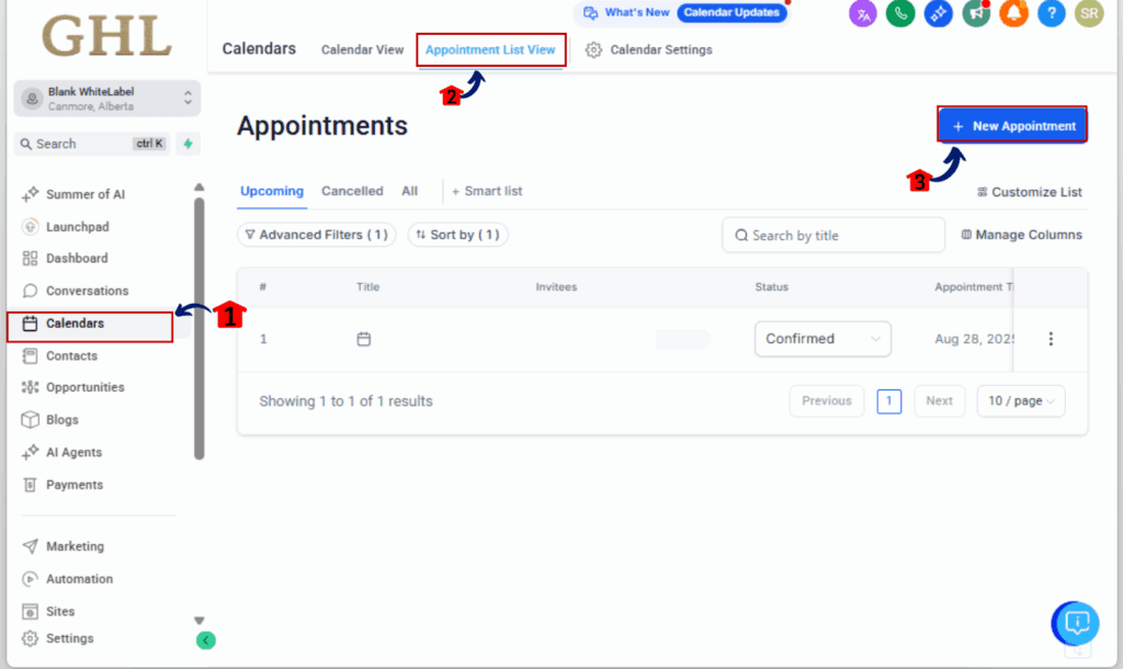 Appointment Payments - Open the Appointment Modal