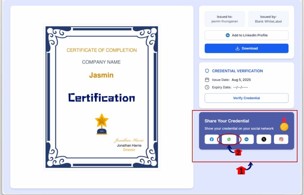 certificate preview update