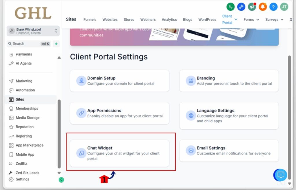 client portal chat