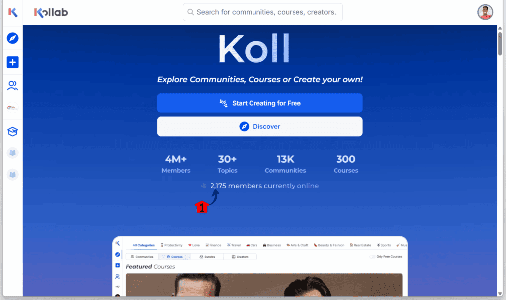 community course UX comma