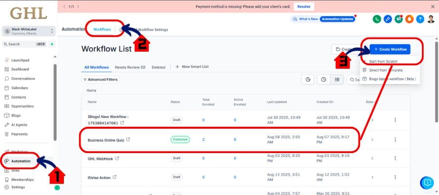 internal workflow notifications