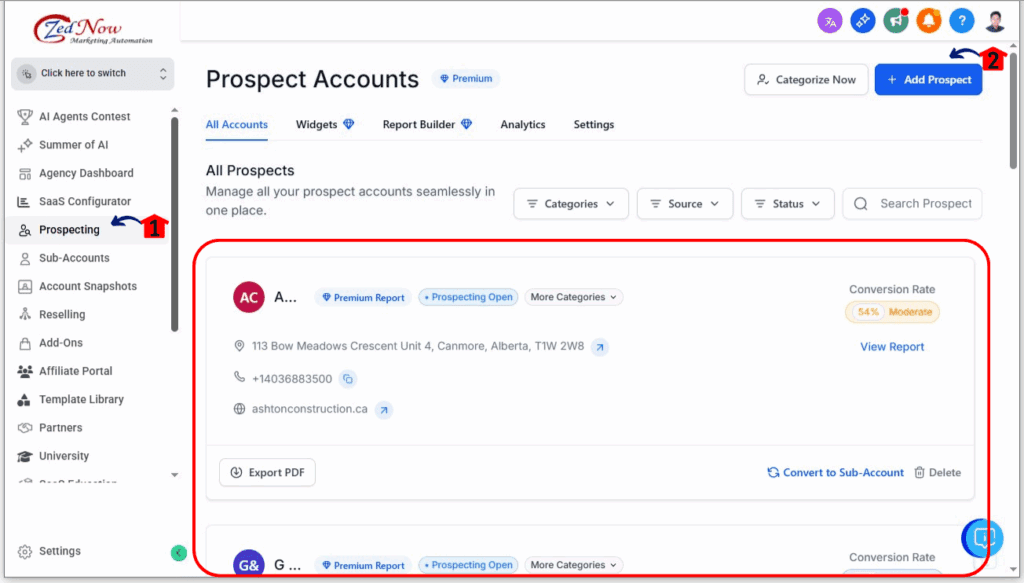 How to Access the Prospecting Audit Report