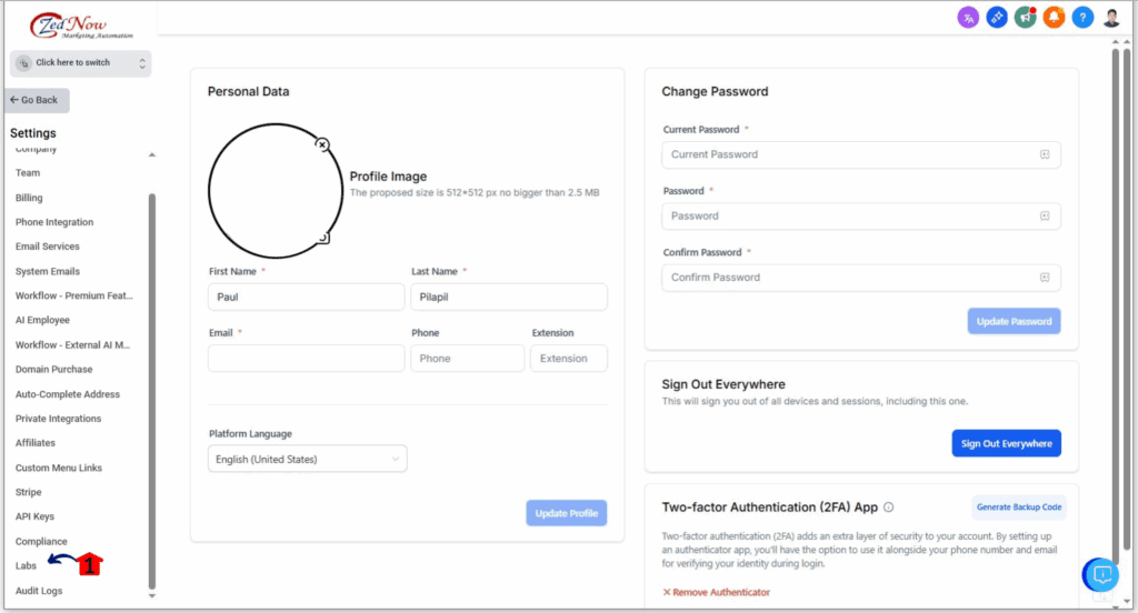 Pipeline Management - Find the Labs Section