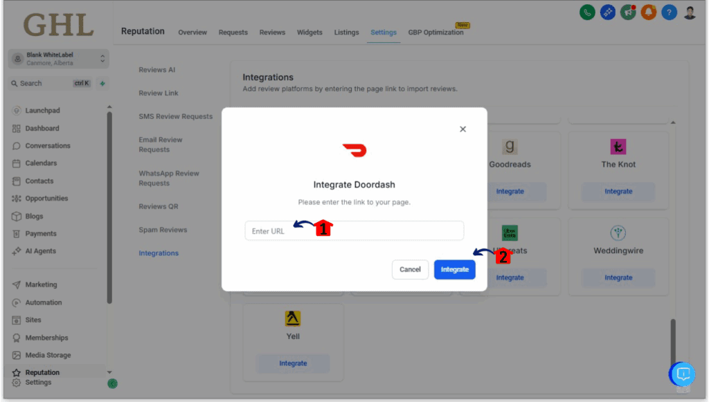 Review Platform Integration - Integrate the New Platform