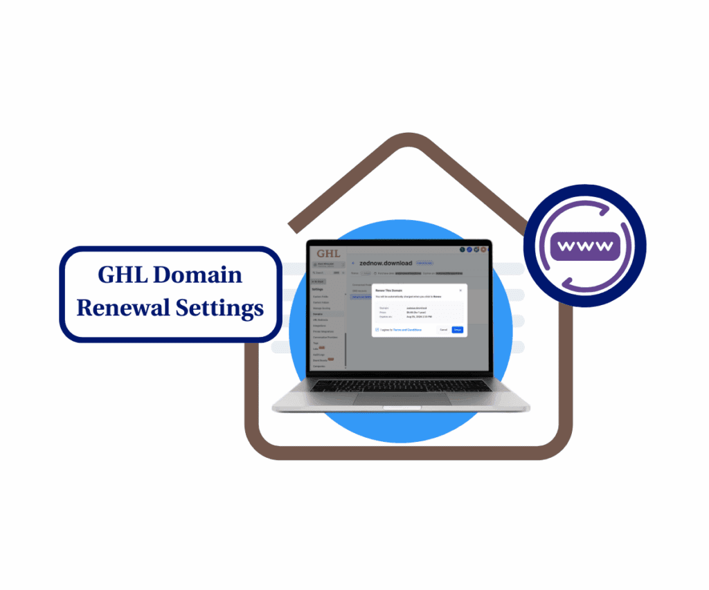 domain renewal settings