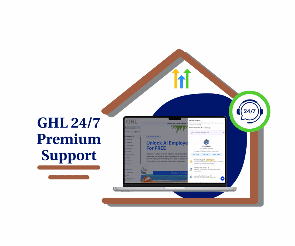 Unlock 24/7 Premium Support for Faster GHL Assistance