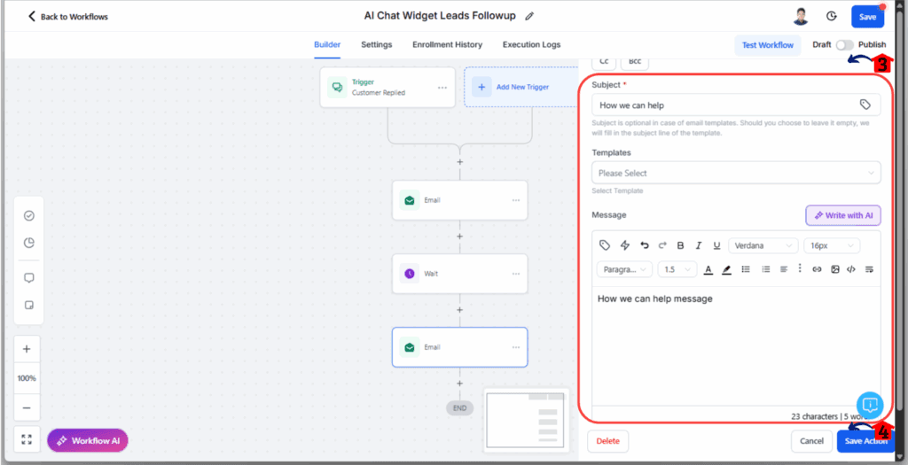 AI Chat Widget - Add the Second Follow-Up Email