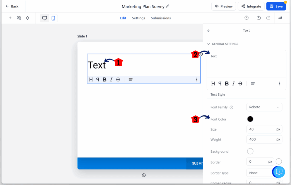 AI Marketing Plan – Customize the Header Text