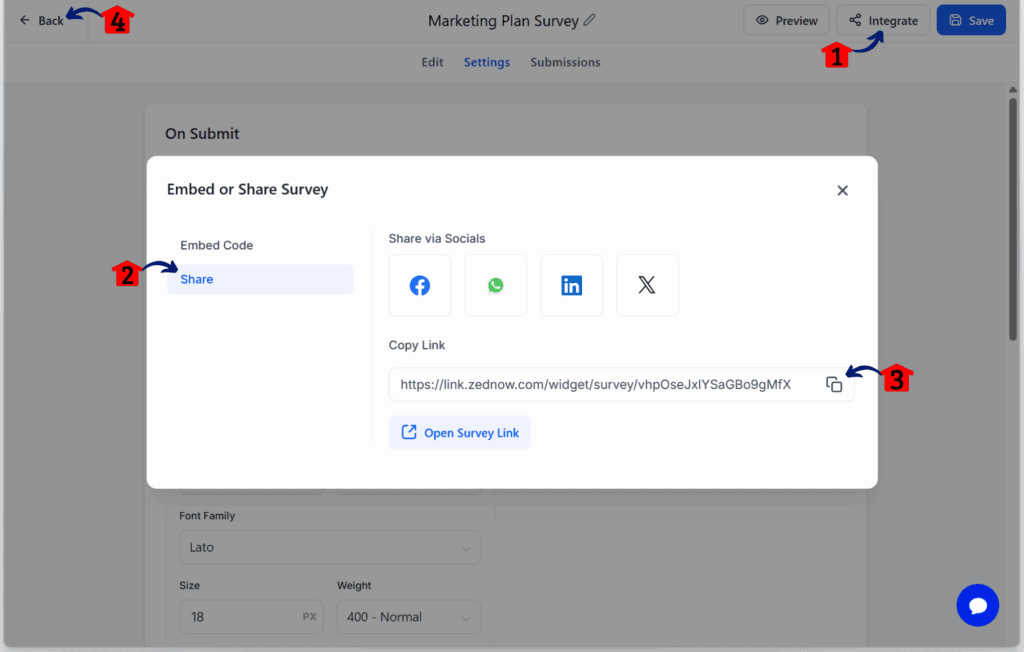 AI Marketing Plan – Share the Survey
