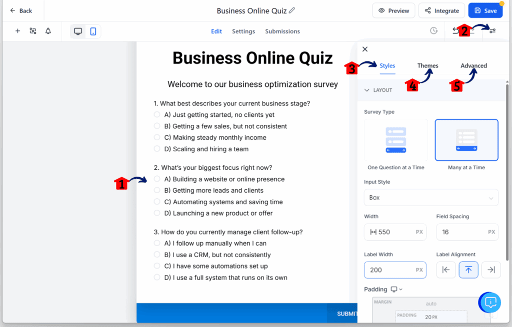 quiz funnel builder – Add an Email Field