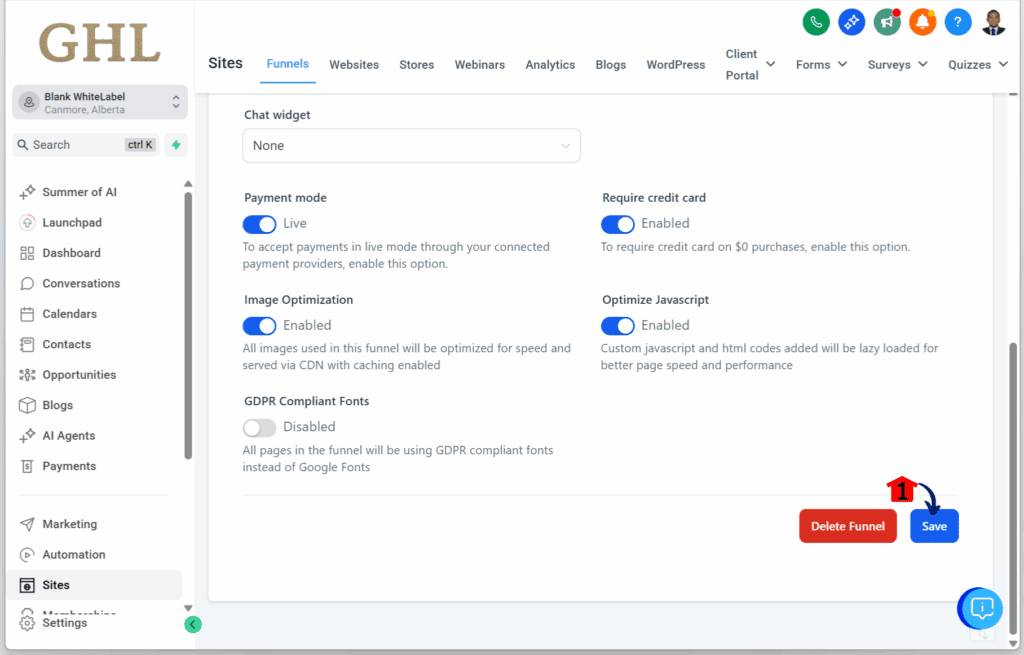 quiz workflow setup – Set Up Branch 1