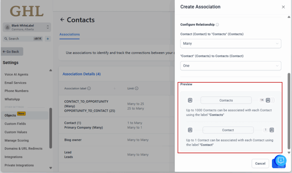 ghl custom contact labels
 - Confirm the Label Update