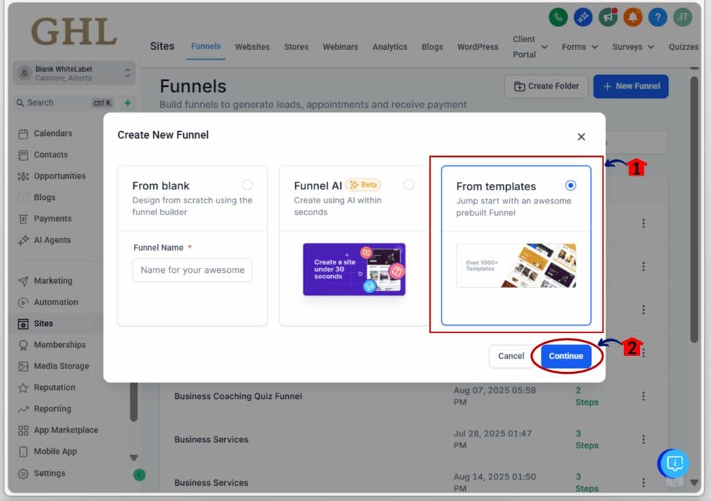 GHL marketing assets - library