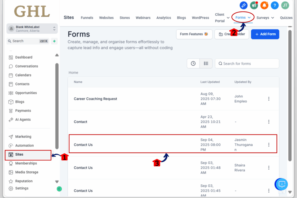 how to use form error handling