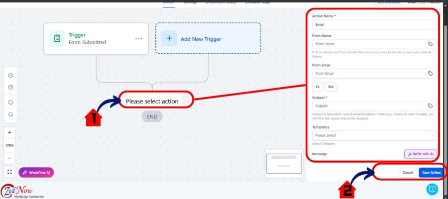 ghl workflow email sequence