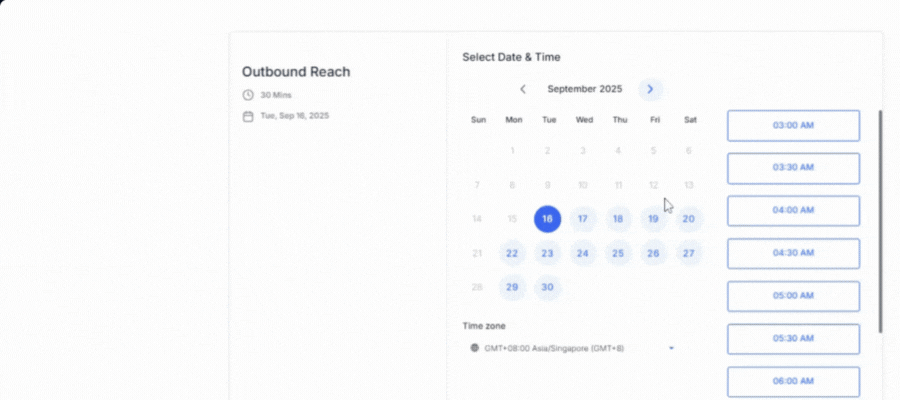 ghl native calendar form preview