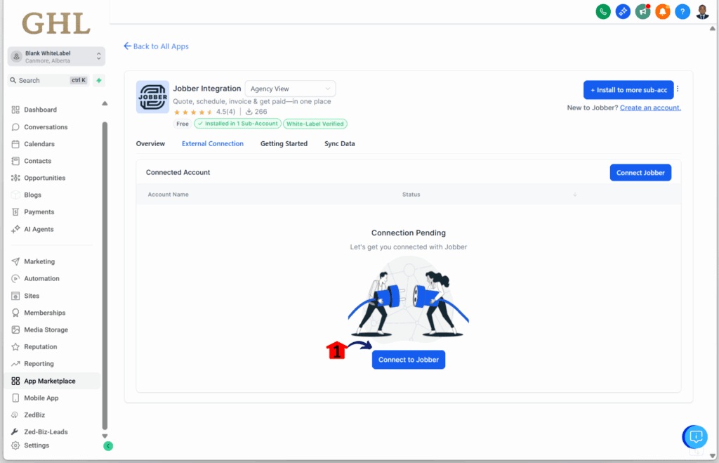 GHL Jobber integration – Connect to Jobber