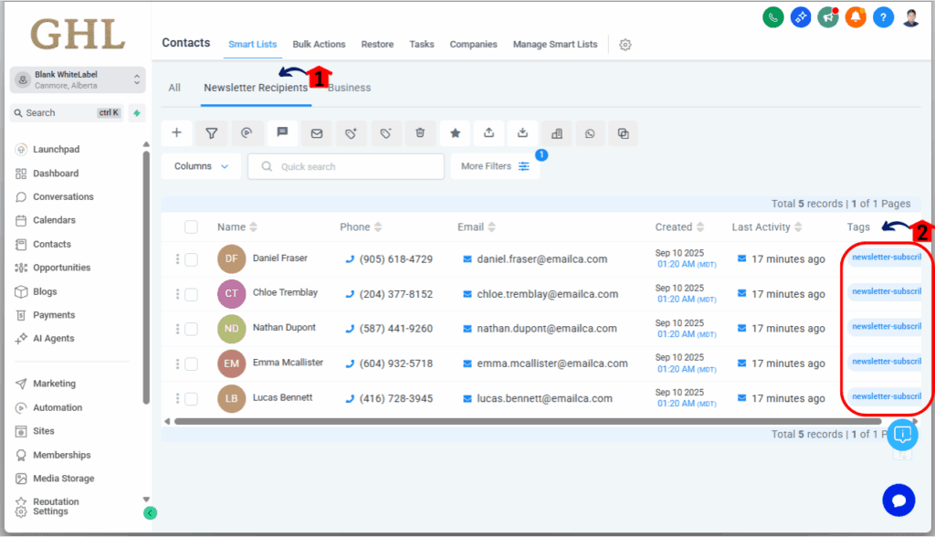 Importing Contacts in GHL - Check Your Imported Contacts