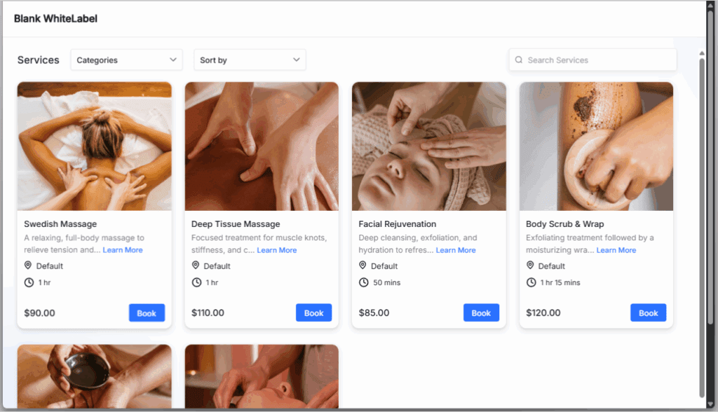Service Booking Calendar in GoHighLevel - Preview Your Booking Page