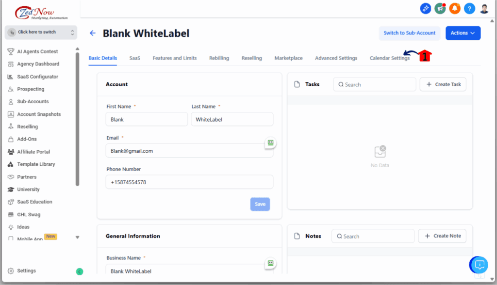 Service Booking Calendar - Navigate to the Calendar Settings