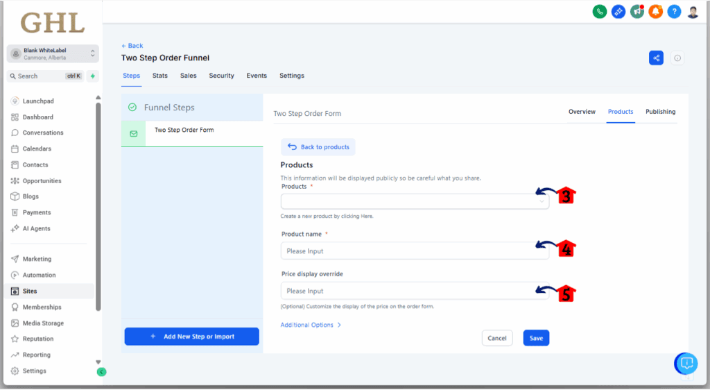 GoHighLevel Order Form - Add Products to Your Funnel