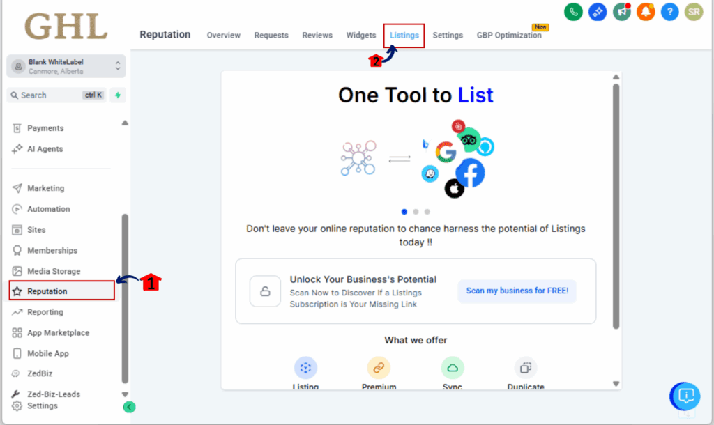 How to do Local business listings 