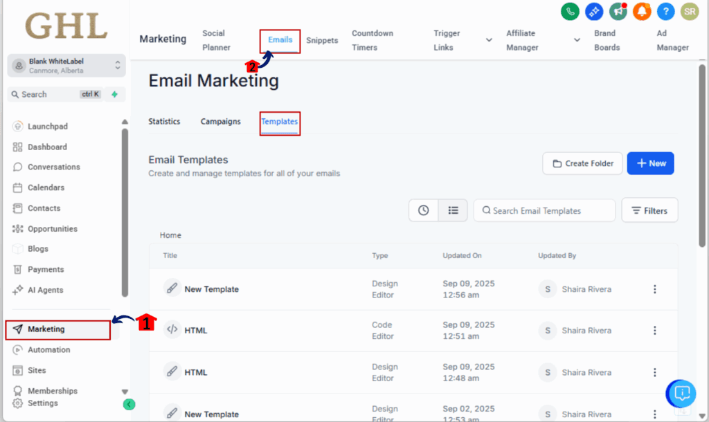 How to Use the New GoHighLevel Marketing Templates