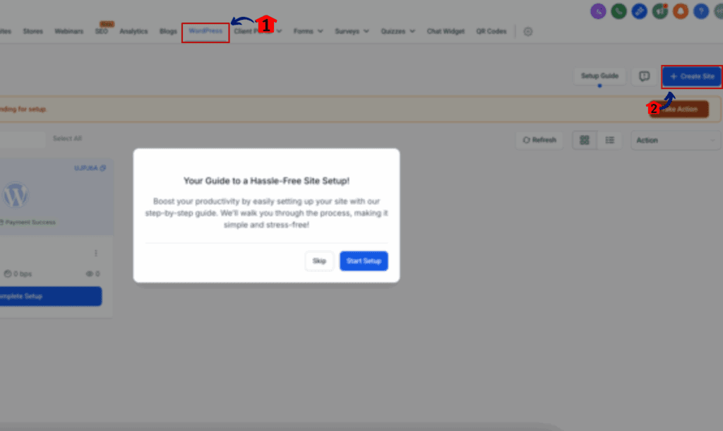 Step-by-Step: WordPress Hosting Setup