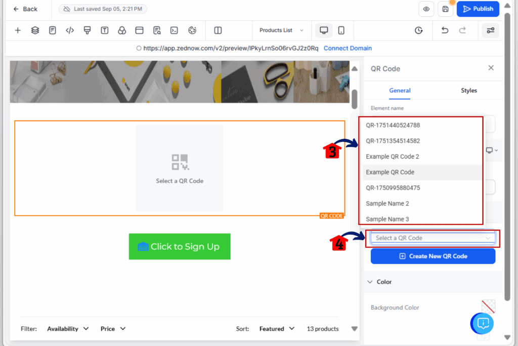 code builder - save qr