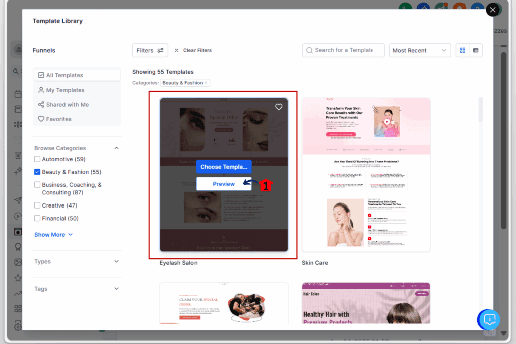 ready made templates - preview