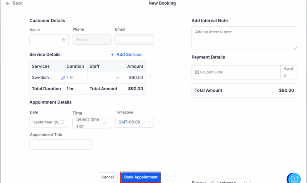 GHL appointment scheduling tools
 - Adjust and Save