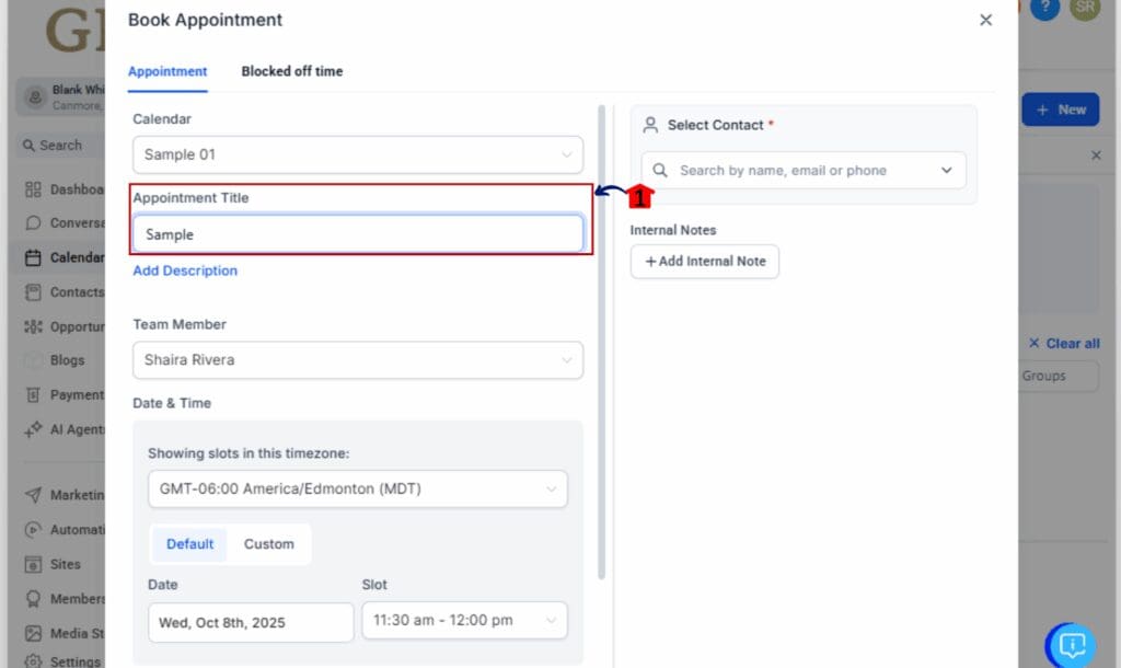 calendar slug automation
 - Enter Your Calendar Name