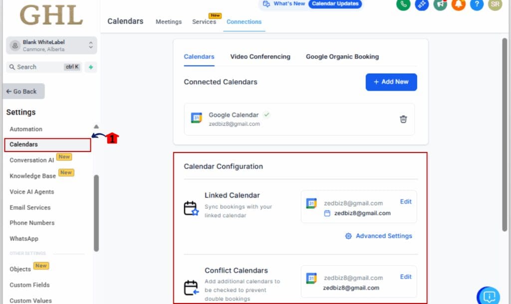 calendar scheduling view
 - Set Up Calendar Types