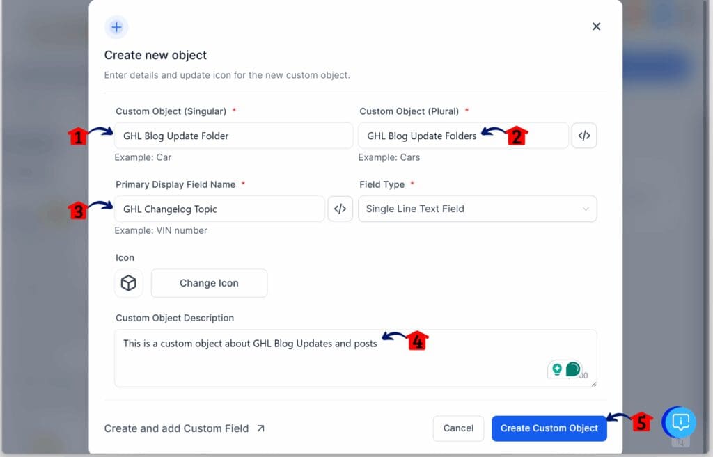 GoHighLevel Custom CRM Dashboards – Add Information for the Custom Object