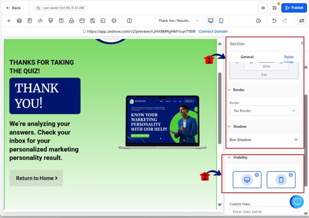 funnel style and format