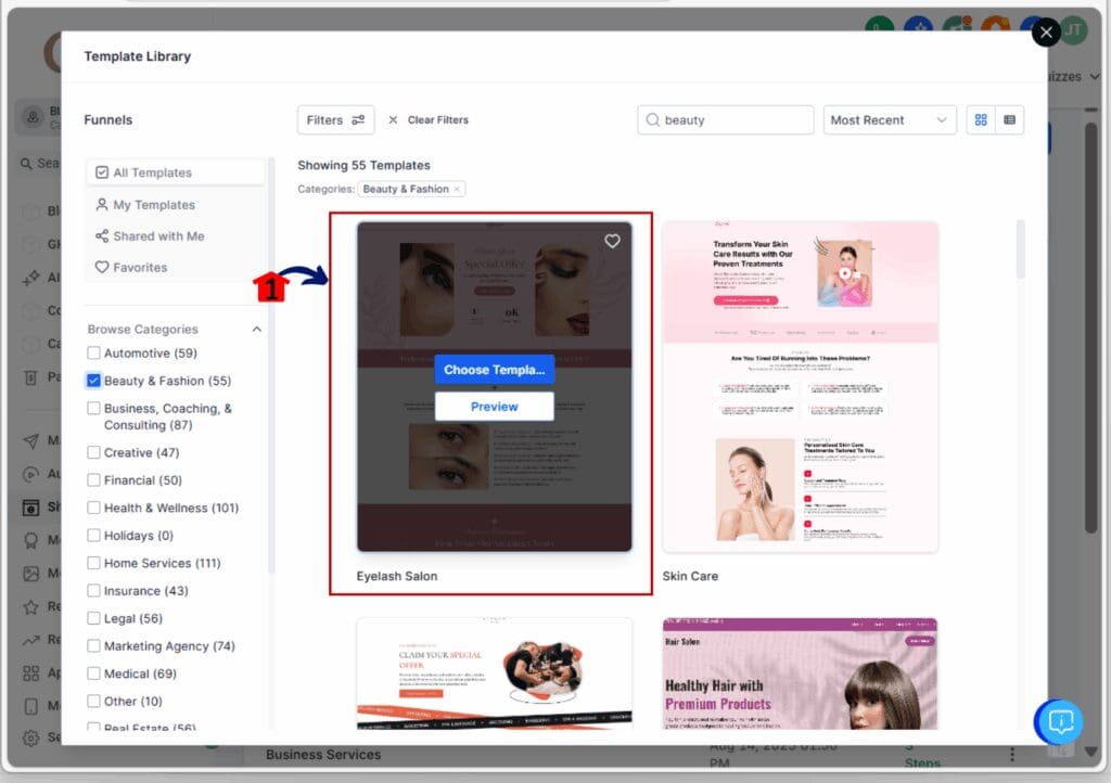 template library update - preview