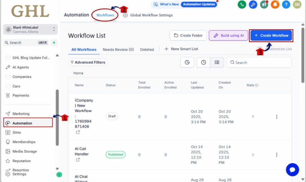 workflow version history
 - Open the Workflow Builder