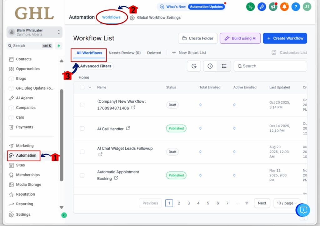 how to use bulk workflow actions