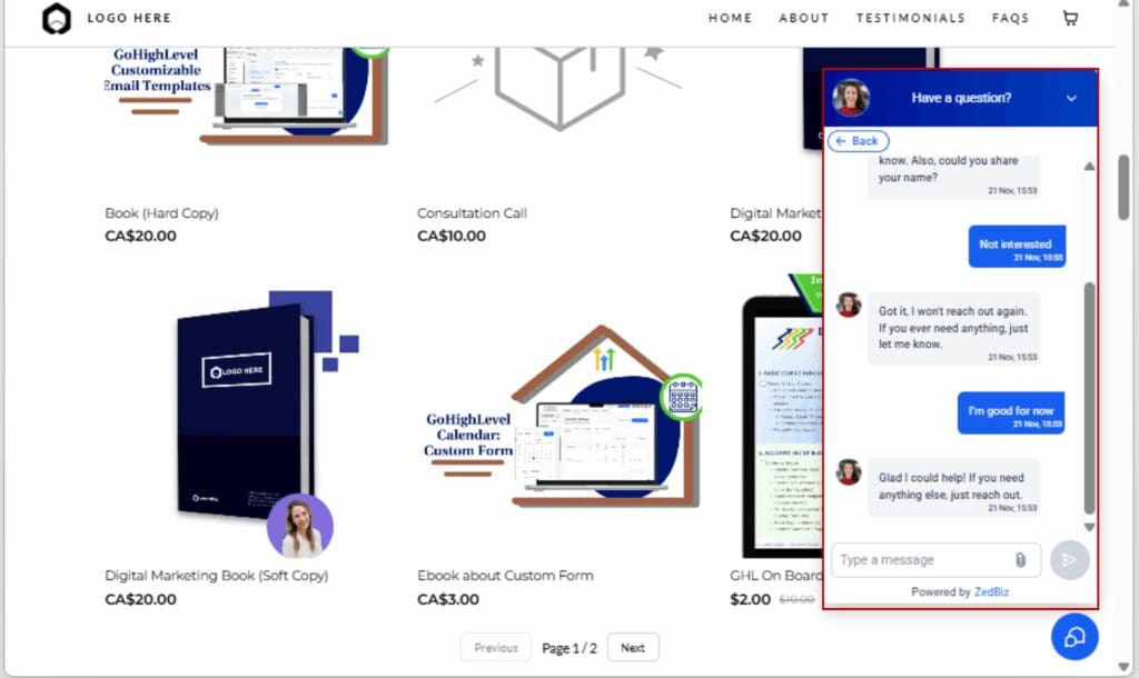AI Chatbot Automation
 - Simulate End-of-Conversation Scenarios