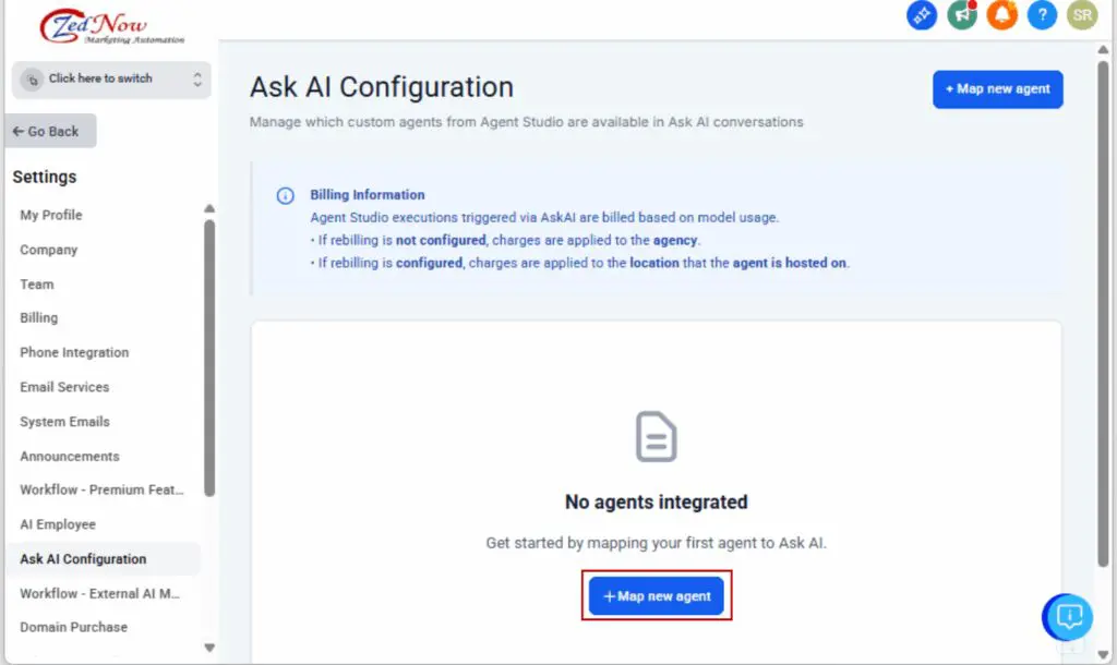 custom AI agent
 - Add a New Agent Mapping