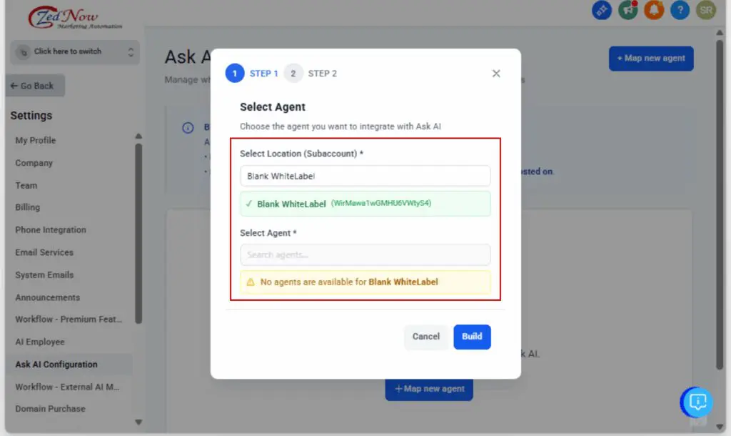 GHL custom AI agent
 - Choose the Right Sub-Account and Agent