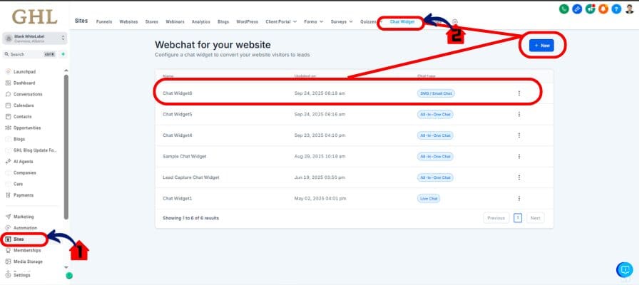 ghl inline voice ai widget