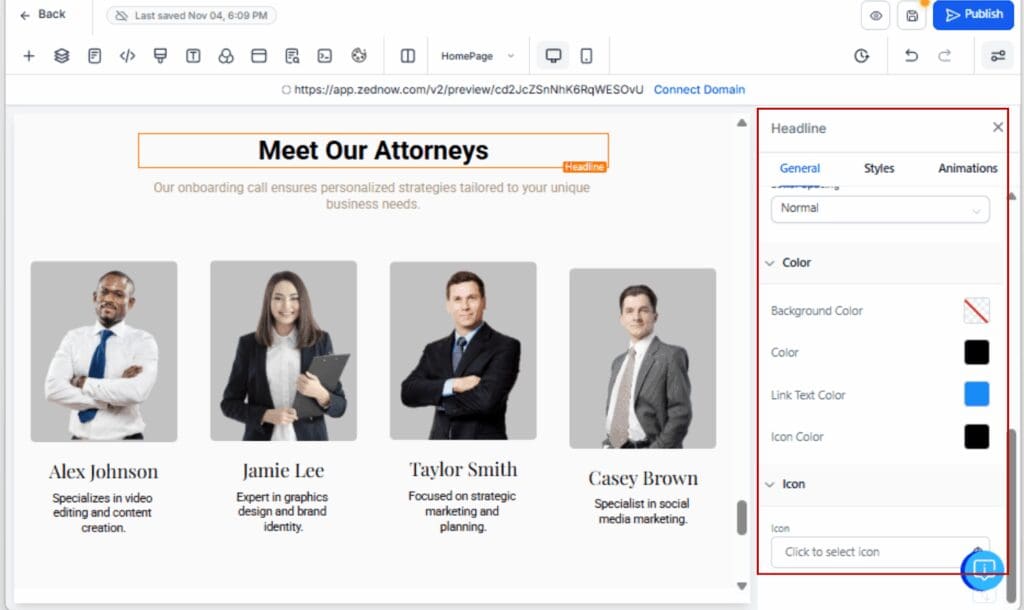 GoHighLevel default page styling
 - Customize for Your Brand